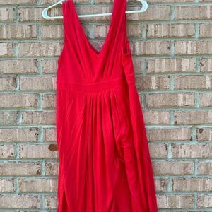Elegant Red Sleeveless Dress